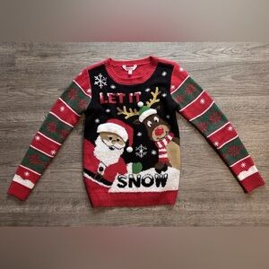 No Boundaries Red Christmas Sweater